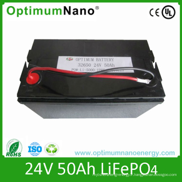 Batterie au lithium de longue durée du cercle 24V50ah pour le système de vent